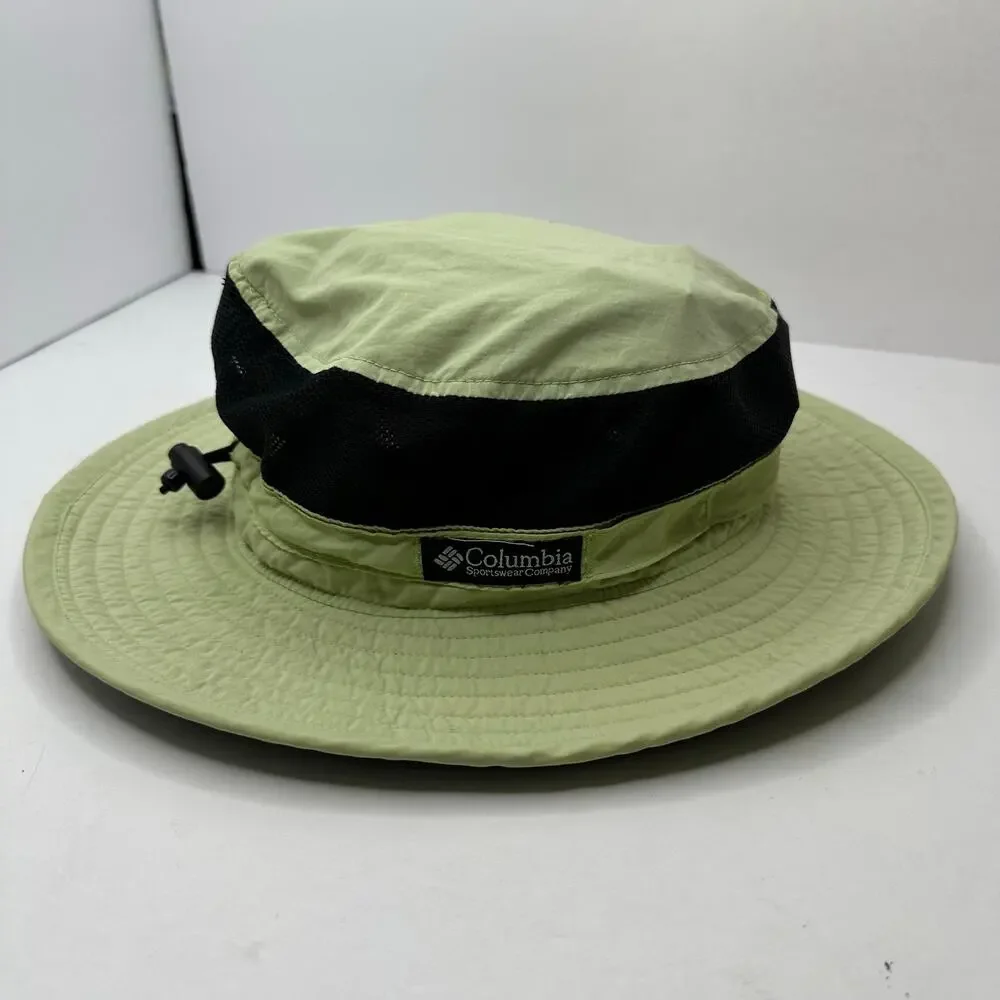 Columbia Sportswear Vtg Boonie Bucket Hat Sage Green Mesh Vented Unisex One Size